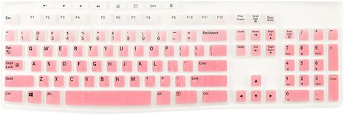 Silicone Keyboard Cover for Logitech MK270 and K200 K260 K270 MK200 MK260 MK270 MK275 MK295,Washable, Anti-Dust Keyboard Cover Skin Protector (Pink) in Saudi Arabia