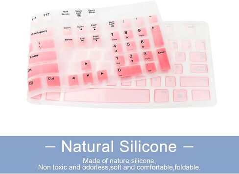 Silicone Keyboard Cover for Logitech MK270 and K200 K260 K270 MK200 MK260 MK270 MK275 MK295,Washable, Anti-Dust Keyboard Cover Skin Protector (Pink) in Saudi Arabia