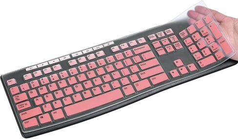 Silicone Keyboard Cover for Logitech MK270 and K200 K260 K270 MK200 MK260 MK270 MK275 MK295,Washable, Anti-Dust Keyboard Cover Skin Protector (Pink) in Saudi Arabia
