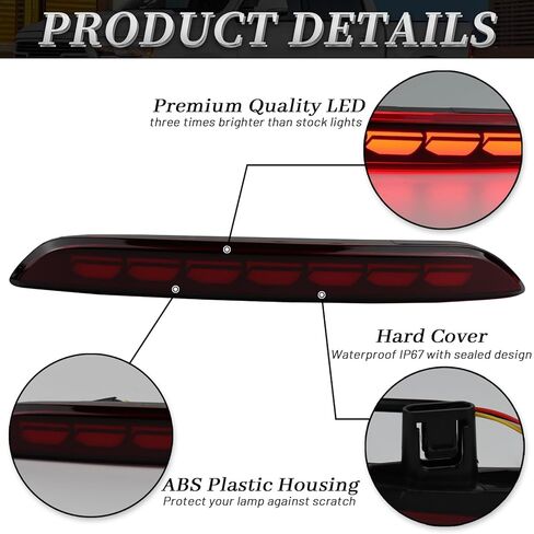 Red Housing Full LED Rear Reflector Fog Lamps for Honda Civic Hatchback 11th 2022-2024 Function as Sequential Turn Signal Lights, Daytime Running Light, Brake Light Kit (Red Style) in Kuwait
