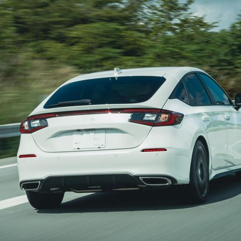 Red Housing Full LED Rear Reflector Fog Lamps for Honda Civic Hatchback 11th 2022-2024 Function as Sequential Turn Signal Lights, Daytime Running Light, Brake Light Kit (Red Style) in Kuwait