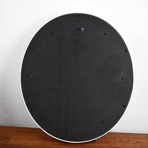 مرآة بيضاوية مقاس 15 × 13 بوصة، مرآة بيضاء، مرآة حمام، مرآة حمام بيضاء، مرآة حائط in Kuwait