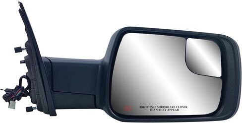 Driver Left Side Door Mirror Power and Heated with Blind Spot Glass Textured Back Cover for RAM 1500 from 2019 to 2024 in Saudi Arabia