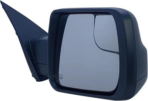 Driver Left Side Door Mirror Power and Heated with Blind Spot Glass Textured Back Cover for RAM 1500 from 2019 to 2024 in Saudi Arabia