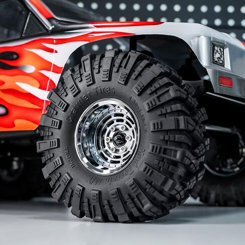 عجلة INJORA مقاس 1.9 بوصة - حافة ألومنيوم 10 مم لـ SCX10 Pro TRX4 VS4-10 Gen8 1/10 RC ترقية الزاحف (أسود) in Saudi Arabia