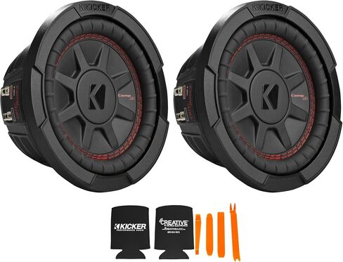 يتضمن مكبر الصوت الرقيق KICKER مقاس 6.75 بوصة Comp RT حزمتين افتراضيتين 48CWRT672 2 2 أوم in Saudi Arabia