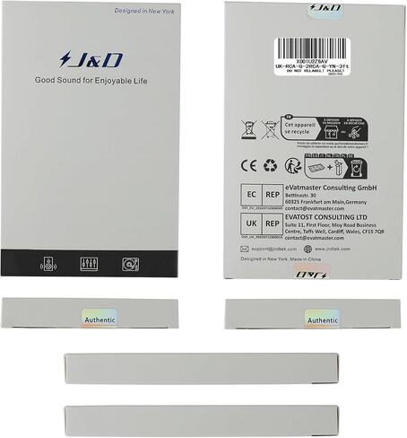كابل J&D RCA، 1 RCA ذكر إلى 2 RCA ذكر Y-Splitter كابل صوت ستيريو رقمي سلك مضخم صوت لمضخم الصوت، المسرح المنزلي، 6 أقدام in Kuwait