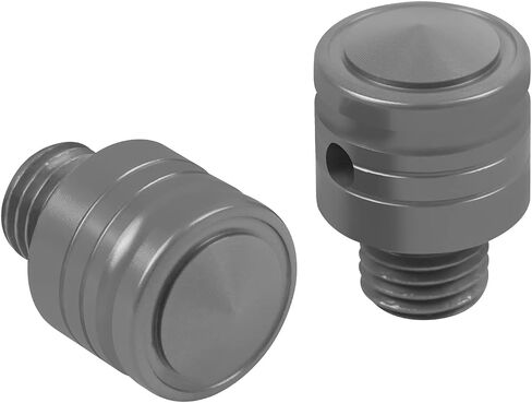 سدادات ثقب مرآة الدراجات النارية العالمية M10 X 1.25 مم سوداء متوافقة مع MSX125 GROM 2022 GROM 125 MSX 125 2013-2022 CNC مسامير ثقب مرآة الدراجة النارية من الألومنيوم (عبوة من 2) in Saudi Arabia