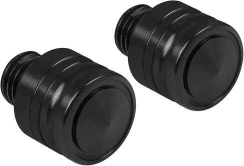 سدادات ثقب مرآة الدراجات النارية العالمية M10 X 1.25 مم سوداء متوافقة مع MSX125 GROM 2022 GROM 125 MSX 125 2013-2022 CNC مسامير ثقب مرآة الدراجة النارية من الألومنيوم (عبوة من 2) in Saudi Arabia