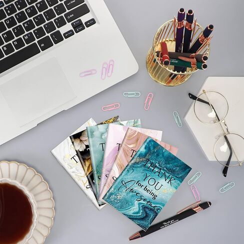 Kosiz 240 Pcs Inspirational Journal and Pen Set Teacher Appreciation Gifts Bulk Motivational Notebooks Thank You Gifts Party Favors for Women Secretary Coworkers Staff Team Nurse Employee in Saudi Arabia