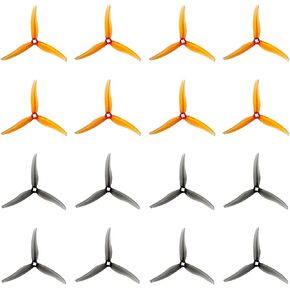 Gemfan SL 5130 3-Blade Props Compatible 2004-2203 Brushless Motor for Freestyle and Light Weight FPV RC Quadcopter Drone 16pcs 8CW 8CCW