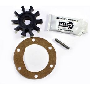 Jabsco 18673-0001-P, Neoprene, Drive Type 1 or 2, 10 Blade, 2 Daimeter, 7/8 Width, 1/2 Shaft, Brass Insert