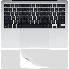 Palm Rest Skin for 2024-2022 MacBook Air 13.6" M3 M2 Chip Model A3113 A2681 Wrist Rest Protective Skin Cover (Silver)
