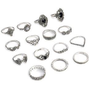 Silver Knuckle Rings Set for Women Girls Snake Chain Stacking Ring Vintage Silver Knuckle Ring Silver Knuckle Rings BOHO Midi Rings SIze Mixed Set for Women Girls