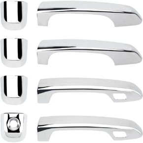 AUTOKAY Door Handle Cover for Toyota 4Runner 2010-2022 Front Rear Left Right Driver Side & Passenger Side Car Door Handle Covers Trim Kit Chrome 4PCS