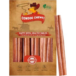 Bully Collagen Sticks - Unique Real Bully Collagen (5-7", 5 Count) - Best Bully Stick Natural Substitute - Odor-Free, Fully Digestible, Grass-Fed, Non-GMO - Long-Lasting Chews