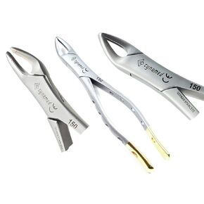 Premium German Gold Dental Extracting Extraction Forceps #150-Upper Bicuspid, Upper Cuspid, Upper Incisor, Upper Root Dental Instruments-Cynamed