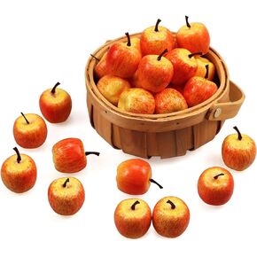 Lorigun 30pcs Artificial Lifelike Simulation 1.3" Mini Pears Fake Fruits Photography Props Model