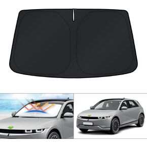 KUST Windshield Sun Shade for Hyundai Ioniq 5 Accessories 2022-2024 Sunshade Window Sun Visor Protector Foldable Blocks UV Rays Keep Your Car Cooler