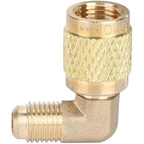 Adapter Brass R410 Male Thread 1/4 to Female Thread 5/16 90¡ã Adapter Connector Cooler Air-Conditioner Accessory Refrigeration