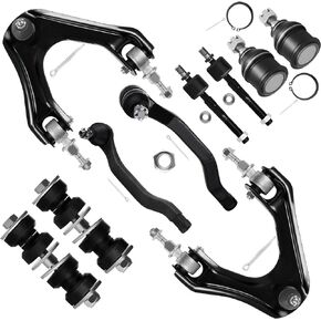 SCITOO 10pcs Front Suspension Kit Upper Control Arm Inner Outer Tie Rod End Sway Bar Link Lower Ball Joint Fit 1994-1997 for Accord 1997-1999 For Acura CL