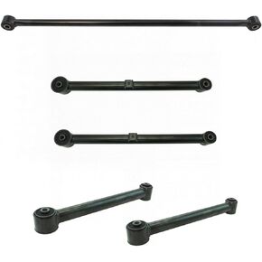 TRQ Rear Control Arm Track Bar Suspension Kit 5pc Compatible with Ram 1500 Pickup Truck
