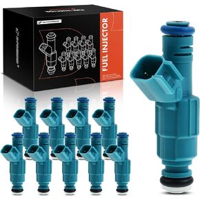 A-Premium Fuel Injectors Compatible with Ford E-350 E-450 Super Duty 2004-2007, E-350 Club Wagon 2005, V10 6.8L, Set of 10, Replace# 0280156217, 4C2Z9F593DA