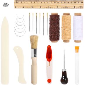 Hugestar Book Press Bookbinding, Wooden Bamboo Book Press with 23Pcs Book Binding Kits for Bookbinding Supplies(11.5 x 7.7 Inch)