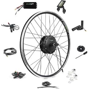 EBIKELING Waterproof Ebike Conversion Kit for Electric Bike 26" Front or Rear Wheel Electric Bicycle Hub Motor Kit 1500W 1200W 750W 500W Electric Bike Conversion Kit