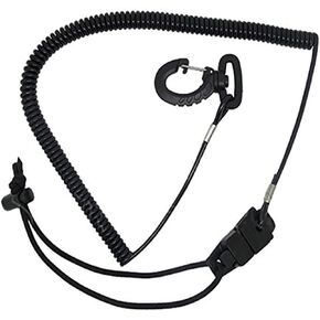 Scuba Choice Surfing Surfboard SUP Coil Paddle Leash Cord with Quick Release Buckles and Clips