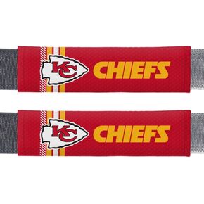 Fremont Die NFL Kansas City Chiefs Rally DesignAuto Seat Belt Pads, Team Colors, One Size
