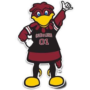 Desert Cactus University of South Carolina Gamecocks USC Cocky Vinyl Decal Laptop Water Bottle Car Scrapbook Sticker (IND 12)