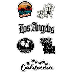 Value Pack 6 pcs Each 4-5 inch | LA Gansgter OG Los Angeles Cali California Sticker Decals - for Car, Wall, Truck, Window, lagguage,Laptop