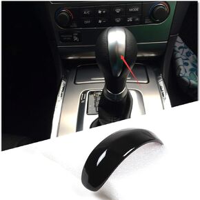Center Console Gear Shifter Knob Hand Brake Cover Compatible with Infiniti G37 G35 G25 Q40 FX35 FX37 FX50 QX70 QX56 EX35 EX37 EX25 QX50/Nissan Patrol 2013-2018 Accessories (Gloss Black)