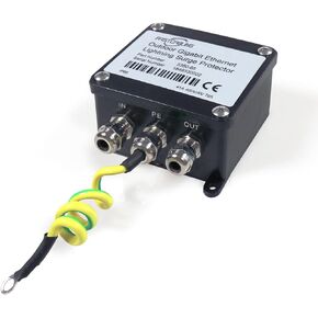 IP67 Outdoor PoE Surge Protector, 16KV Surge Protection for PoE+ Device Such as IP Camera, Access Point