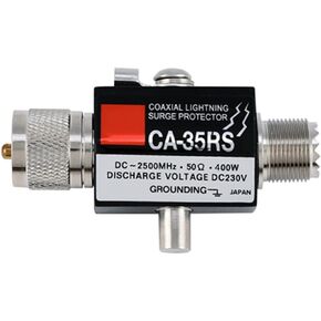 Zerone Surge Protector, Arrester Coaxial Protector CA-35RS Coaxial Surge Protector Arrester Male to Female UHF Connector