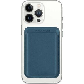 Strong Magnetic Card Holder Leather Wallet with MagSafe for Apple iPhone 14 Pro Max/14 Plus/14 Pro/14/13 Pro Max/13 Pro/13/13 Mini/12 Max/12/12 Pro/12 Mini, (Baltic Blue)
