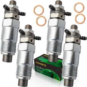 4Pcs Diesel Fuel Injectors For Bobcat Excavator Kubota Tractor Kubota Engine D1402 V1100 V1902 D750 D850 D950 D1302 V1702 V1512 Replace#3974254｜15271-53020｜15221-53140｜15221-53200