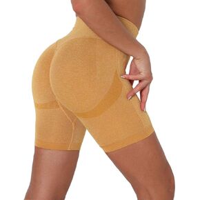 Women's High Waisted Yoga Biker Shorts Sports Gym Ruched Butt Lifting Workout Running Pants in Saudi Arabia