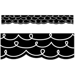 CTP Core Decor Loop-de-Loop on Black Bulletin Board Border (Creative Teaching Press 10879)