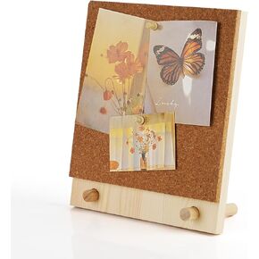 Trycooling Bulletin Board/Cork Board on The Desktop-Small Mini Hanging Tack Message Memo Picture Board for Home Office School
