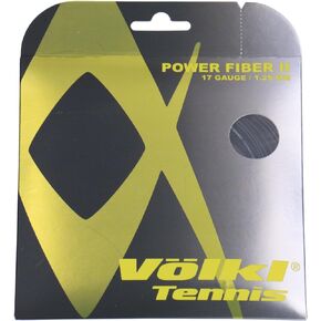 Volkl Power Fiber II Tennis String - Black - 17g/(1.20mm)