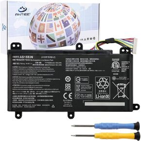 ANTIEE AS15B3N Laptop Battery for Acer Predator 15 G9-591 G9-591G G9-592 G9-592G G9-593 Predator 17 G5-793 G9-791 G9-791G G9-792 G9-792G G9-793 Predator 17X GX-791 GX-792 21X GX21-71 G9000 4ICR19/66-2