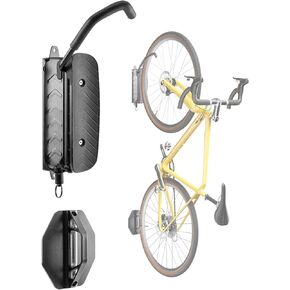 Swivel Bike Wall Mount, Swivel Bike Rack for Garage Storage Hanging Bike Hangers Wall Rack Vertical Rotatable Bicycle Hooks