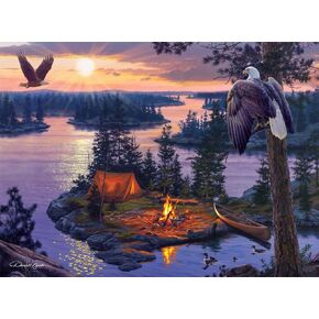 Buffalo Games - Darrell Bush - Dawn's Watchman - 1000 Piece Jigsaw Puzzle for Adults Challenging Puzzle Perfect for Game Nights