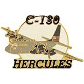C-130 Hercules Airplane Pin 1 1/2"