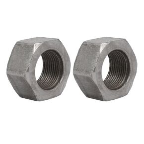 uxcell 2pcs M30 x 2mm Pitch Metric Fine Thread Carbon Steel Left Hand Hex Nuts