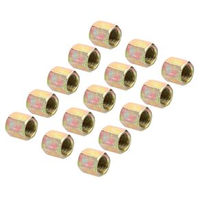 PATIKIL 1/8IP Hex Coupling Nut, 15 Pack Female Thread Connector 15mm Hexagonal Sleeve Nut Rod Bar Stud Tube Joint Hardware for Lamp Repair DIY