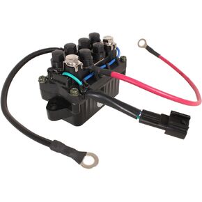 Boat Engine 68V-81950-01 68V-8195B-01 Trim Tilt Relay/Solenoid Switch for Yamaha Outboard Motor 115HP, 12V