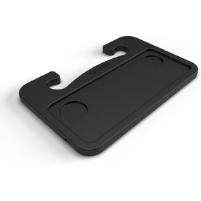 Limitless RoadWarrior Double-Sided 2-in-1 Car Food Tray and Steering Wheel Desk for Laptops, Tablets, Writing, and Dining (Black)